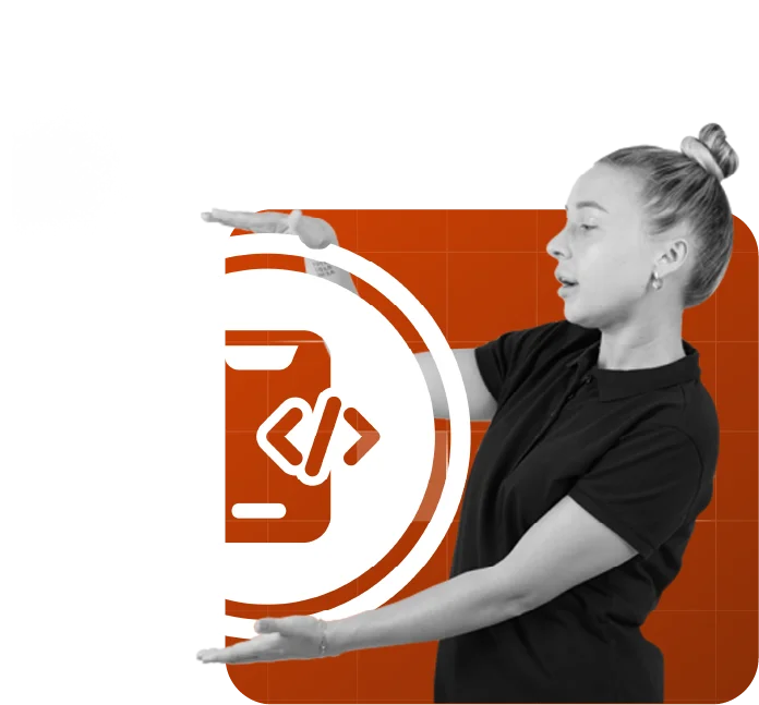 Game icon logo represented by a girl